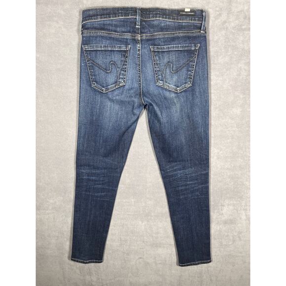 Citizens Of Humanity Skinny Jeans Womens 28 Blue Denim Cotton Medium Wash Preppy - Picture 2 of 10